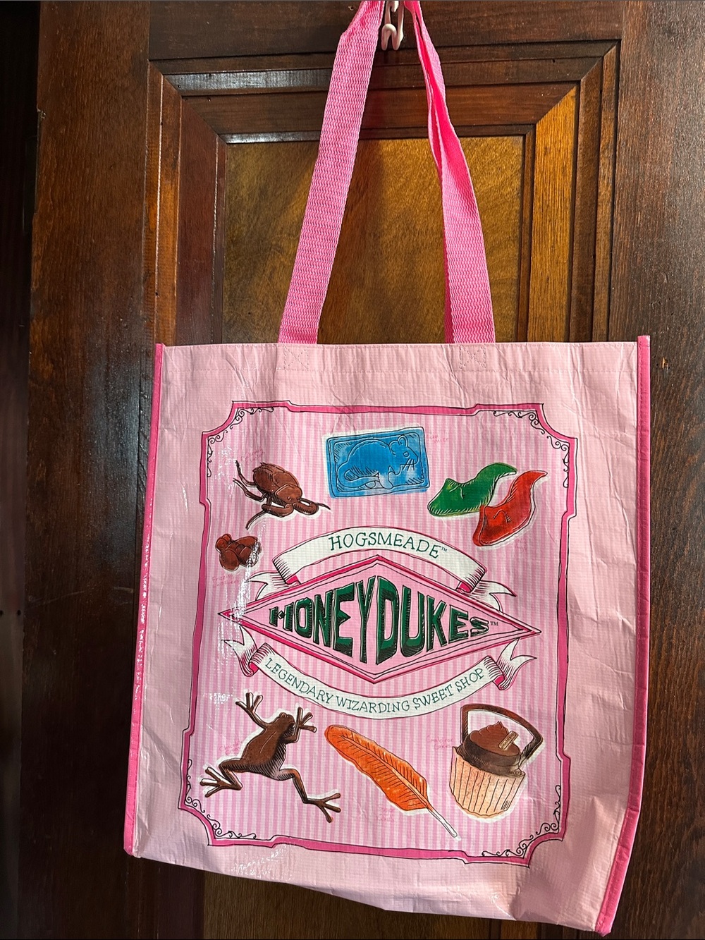 Pink Honeydukes Reusable Tote Bag